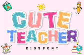 Free Download: Creative Cute Teacher Fonts