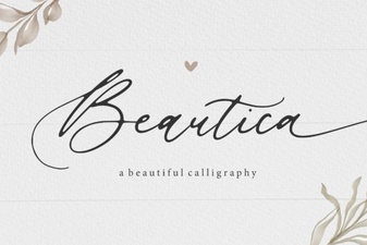 Beautica Font: Artistic Scripts for Your Creative Projects