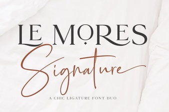 Master Your Designs with Le Mores Signature Font