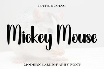 Free Mickey Mouse Font Designs for Creative Projects