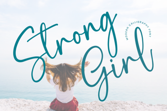 Strong Girl Fonts for Creative Design Projects