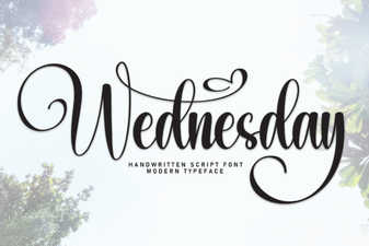 The Wednesday Font for Creative Design Projects