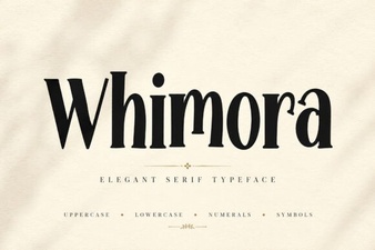 Elevate Your Design Projects with Whimora Font