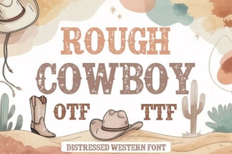 Rugged Western Fonts for Authentic Design Projects